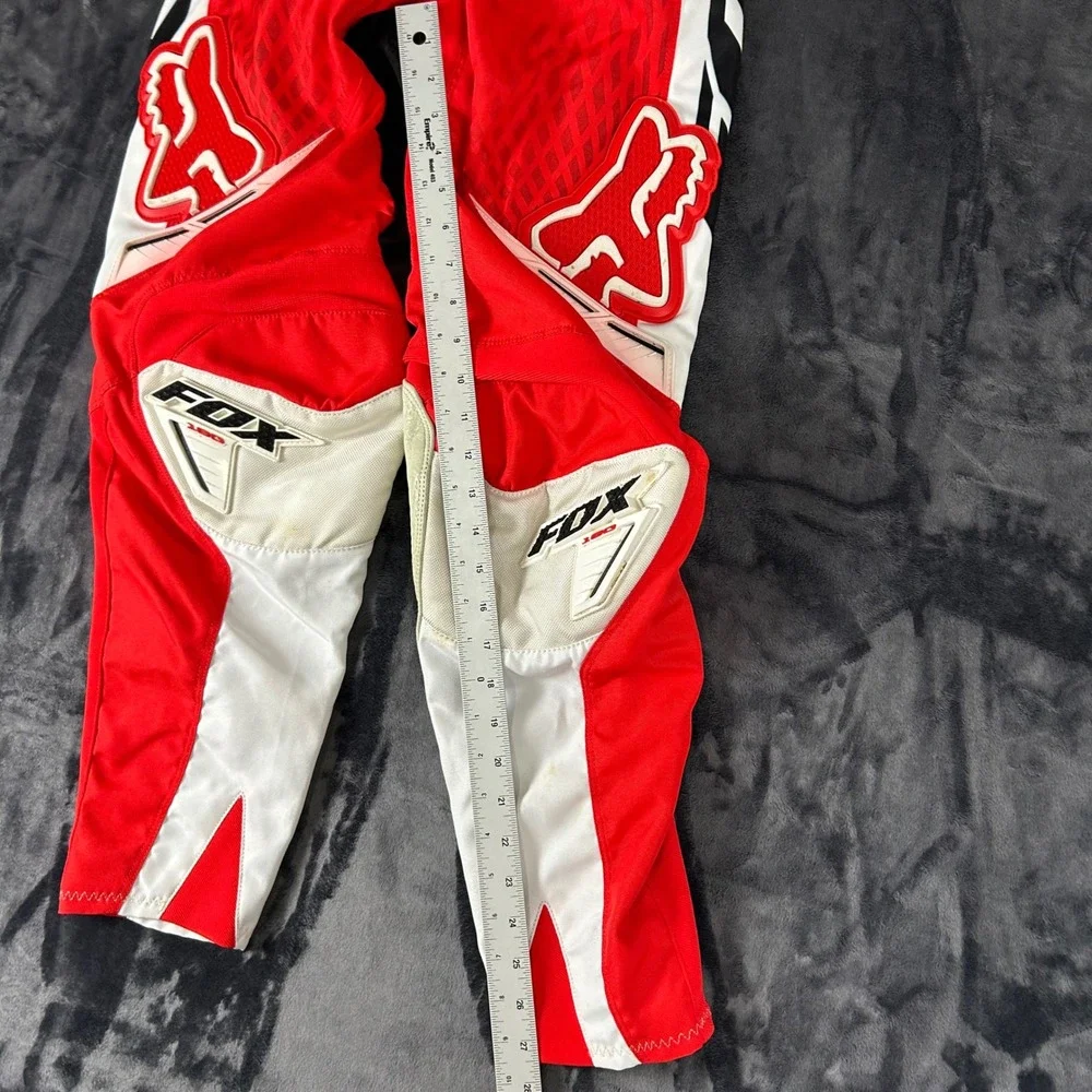 Fox Racing 180 Motocross‎ Pants Paddded Mens 28 Red White Black Racing